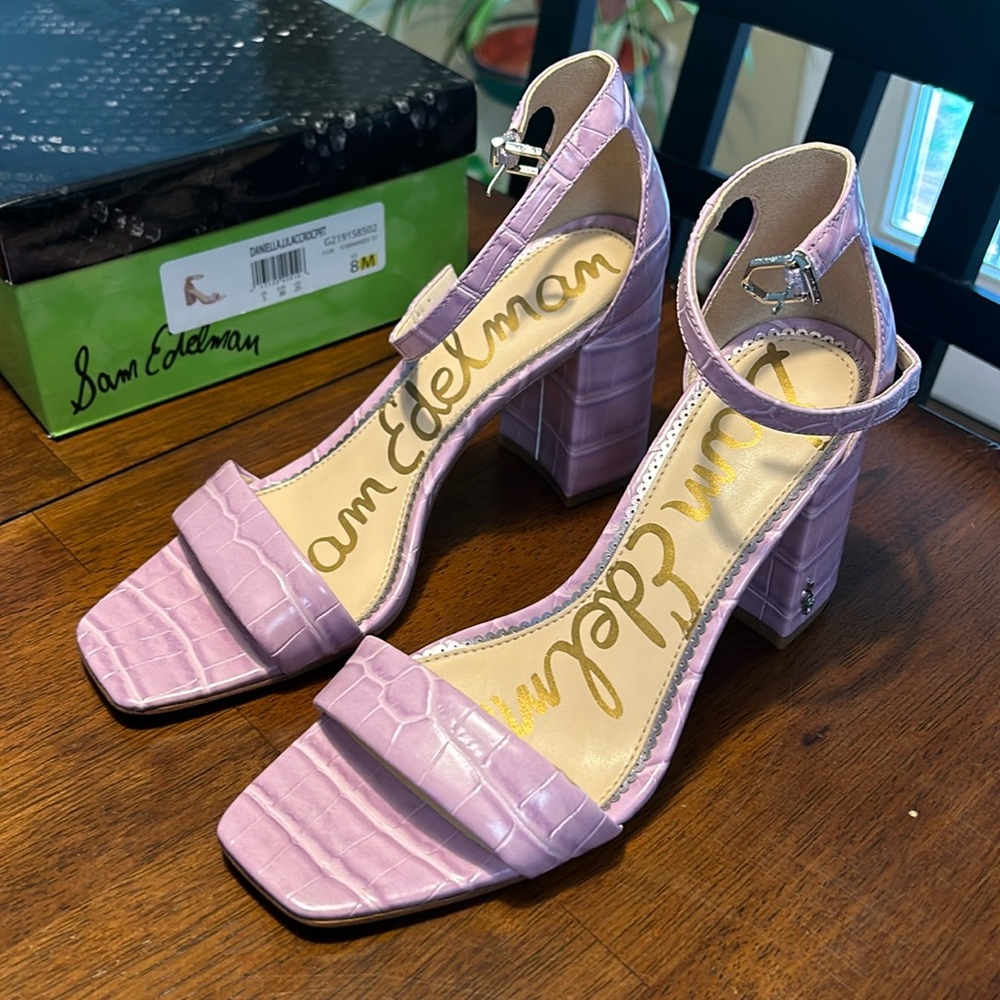 Sam Edelman Daniella in lilac croc